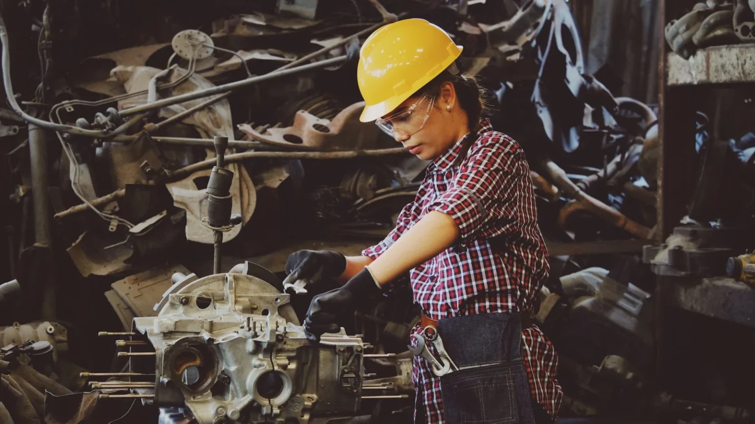 Atelier industriel de travail du métal