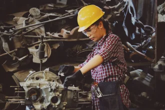 Atelier industriel de travail du métal